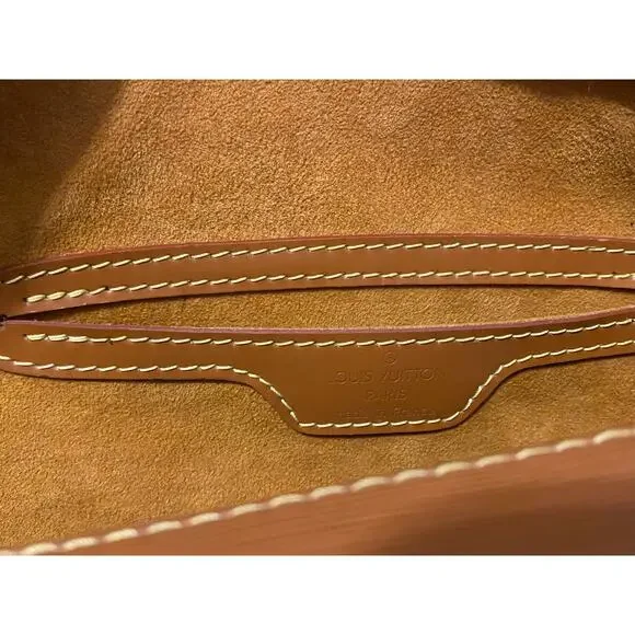 Louis Vuitton Epi Leather Soufflot Bag Cipango Golden Brown East West Vintage - Picture 12 of 16